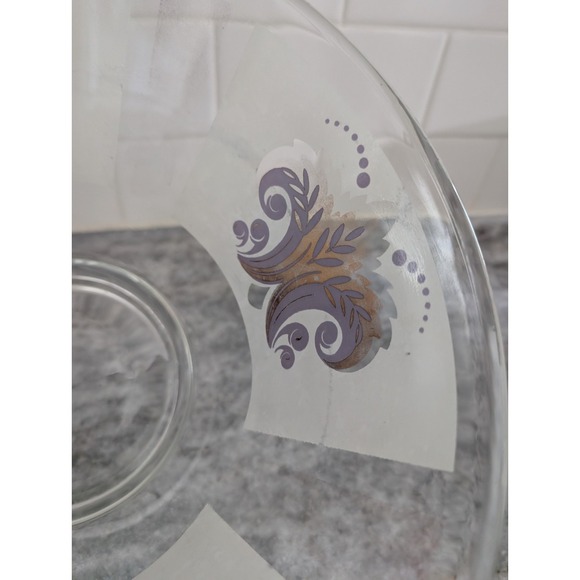 Vintage Libbey Salad Fruit Chip Punch Serving Bowl‎ with Fleur-de-Lis Design - Picture 3 of 9